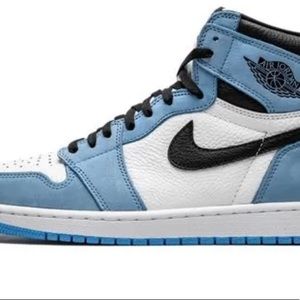 Air Jordans 1 High University Blue. Brand new un opened from wrapping.